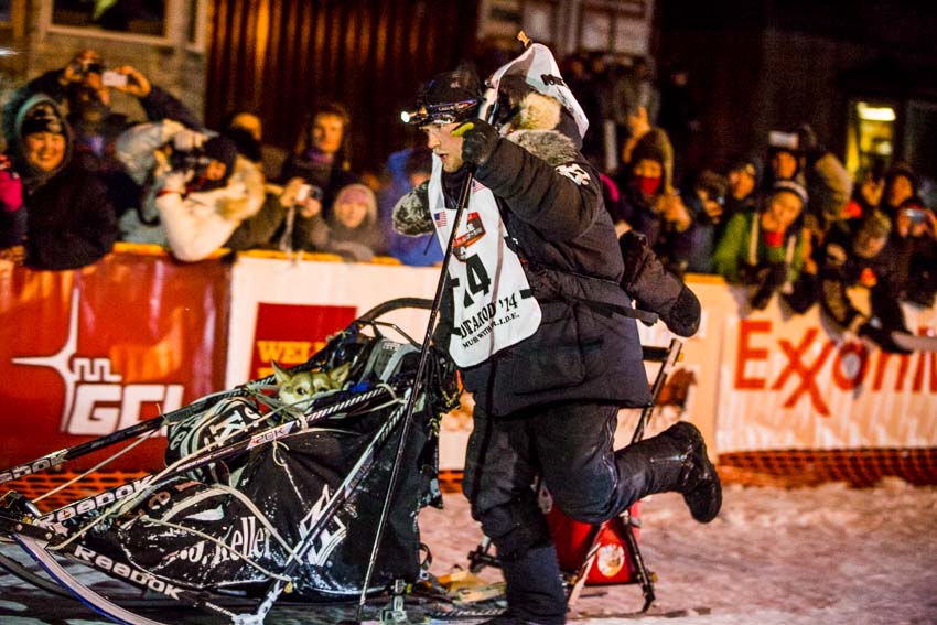 Dallas Seavey raced through a blizzard to win his second Iditarod championship. He didn't even know that he had won until after he passed under the burled arch. He thought that he was racing his father, 2013 winner Mitch Seavey, for third place. Mar 11, 2014